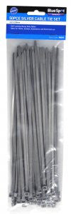 50PCE 250mm Silver Cable Tie Set
