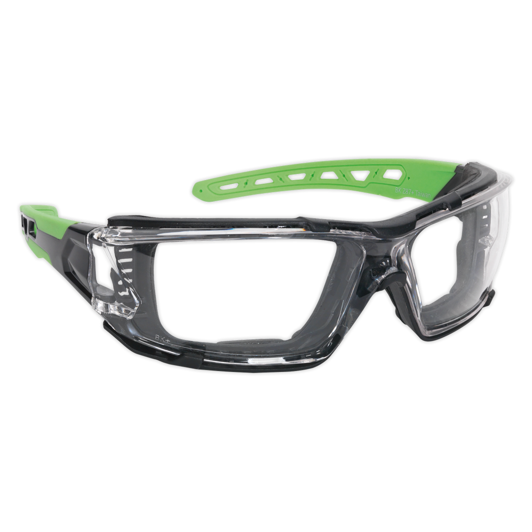 Safety Spectacles with EVA Foam Lining - Clear Lens