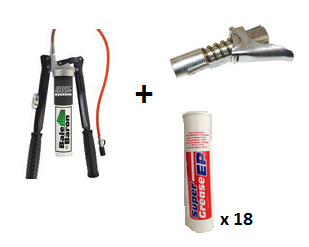 Special Offer: Speedy Grease System, LockNLube Coupler, and 18 Standard Grease Cartridges
