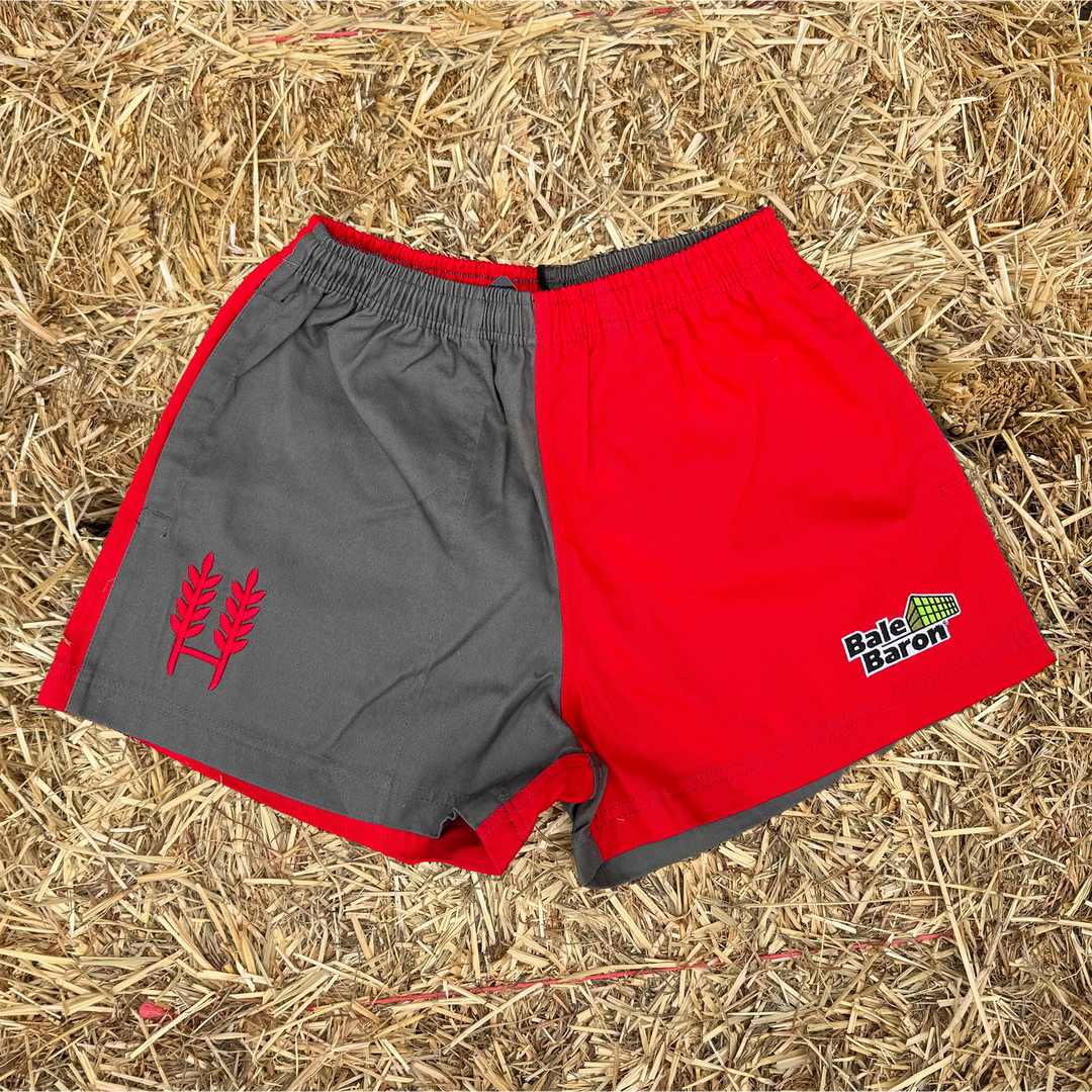 Bale Baron X Hexby Red/Grey Harlequin Shorts