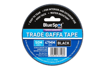 47mm x 50m Black Gaffa Tape – Heavy Duty Trade Duct Tape
