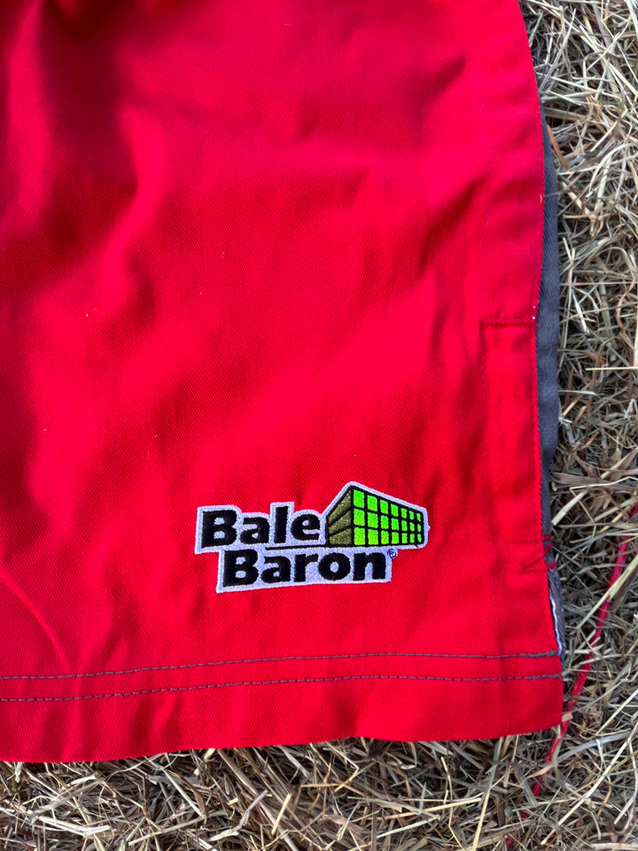 Bale Baron X Hexby Red/Grey Harlequin Shorts