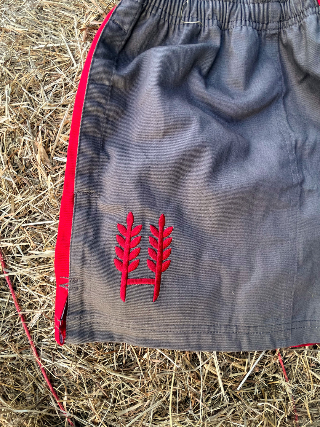 Bale Baron X Hexby Red/Grey Harlequin Shorts