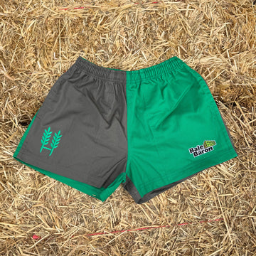 Bale Baron X Hexby Green/Grey Harlequin Shorts