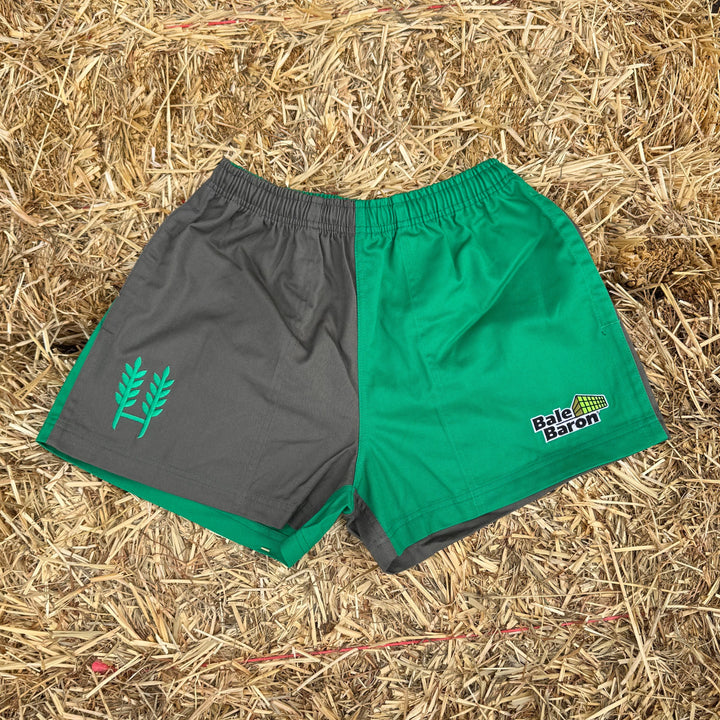 Bale Baron X Hexby Green/Grey Harlequin Shorts