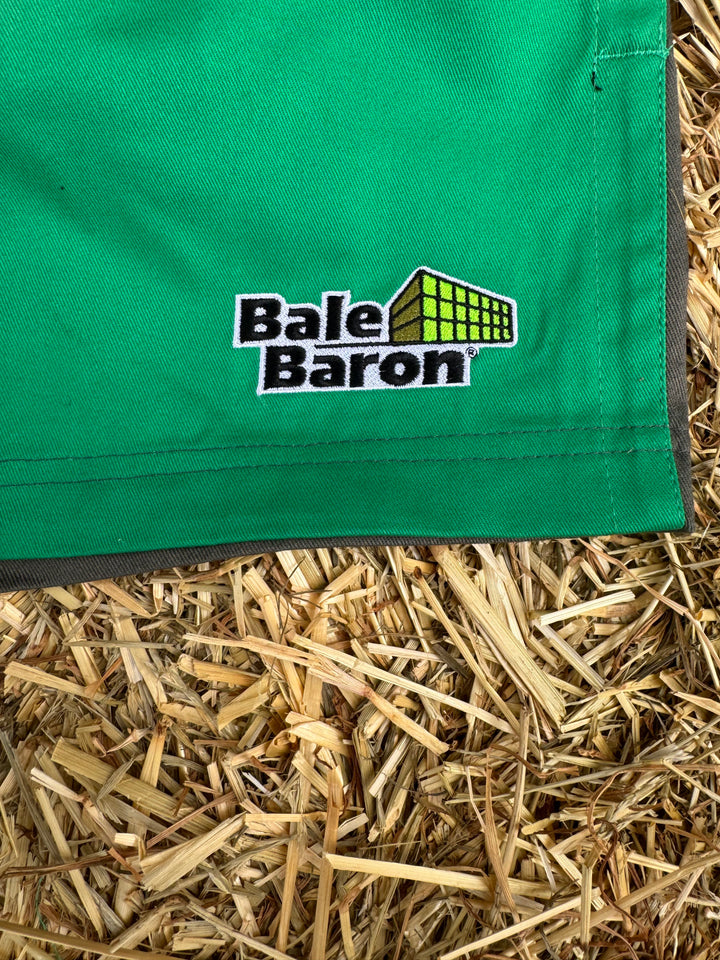 Bale Baron X Hexby Green/Grey Harlequin Shorts