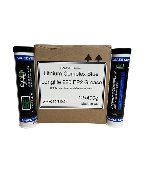 Exol Complex Blue EP2 Grease Cartridge for Speedy Grease Guns  x12