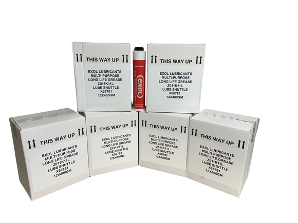 Exol Red Complex Lubeshuttle Grease Cartridges (x72 Screw-in Type)