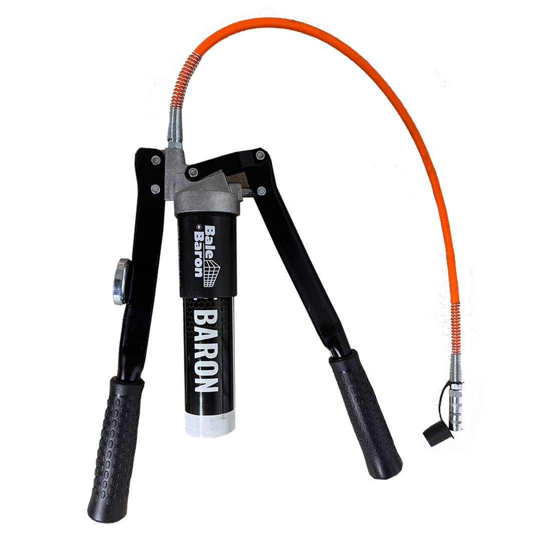 Grease Gun And Box Of 12 Grease Cartridges Bundle, Heavy Duty 10000 Psi Lever Action Grease Gun With Flexible Hose And Coupler, EP2 Lithium-based Grease Lubricant, 400g/14oz Cartridge, By Agri-Linc