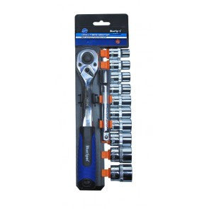 12 Pce 1/2" Ratchet & Socket Set