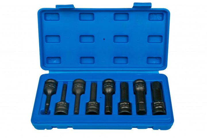 8 PCE 1/2" Impact Hex Sockets (H5-H19)