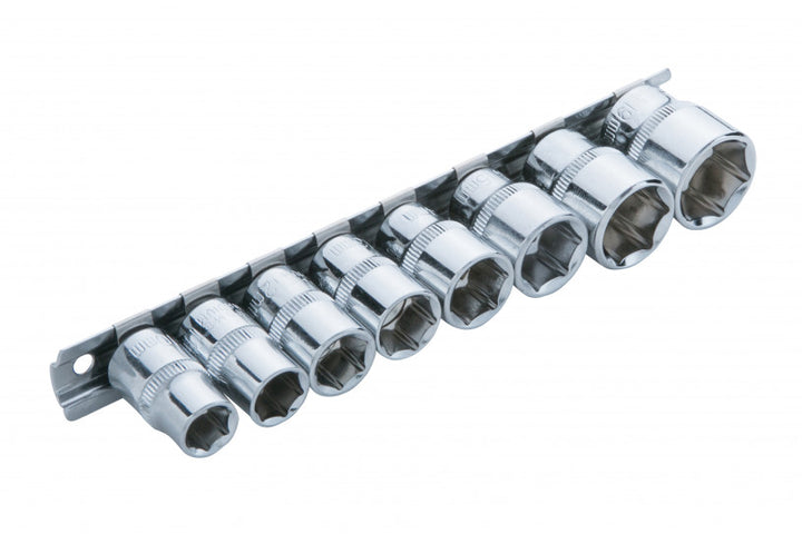 8 Pce 3/8" Metric Socket Set (10-19mm)