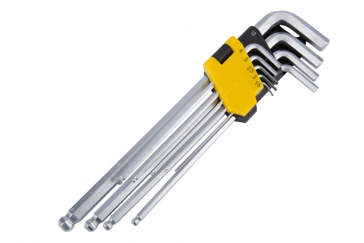 BlueSpot 9 Pce Extra-Long Ball End Hex Key Set