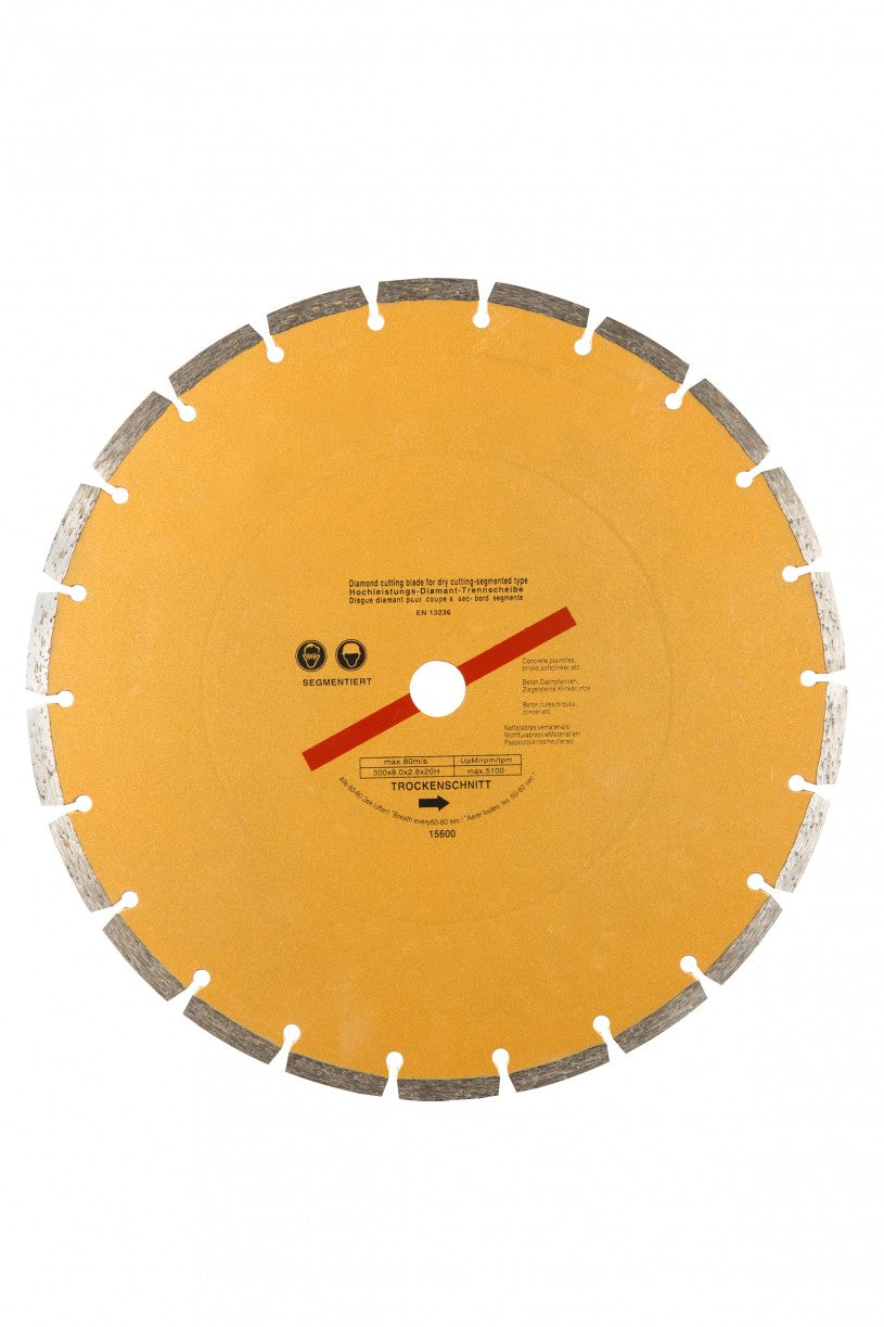 BlueSpot 230mm (9") Segmented Gold Diamond Dry Cutting Disc