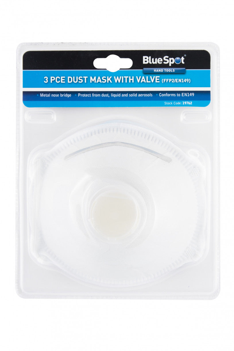 3 Pce Dust Mask With Valve (FFP2/EN149)