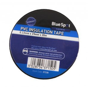 BlueSpot 20m Black Electrical Insulation Tape