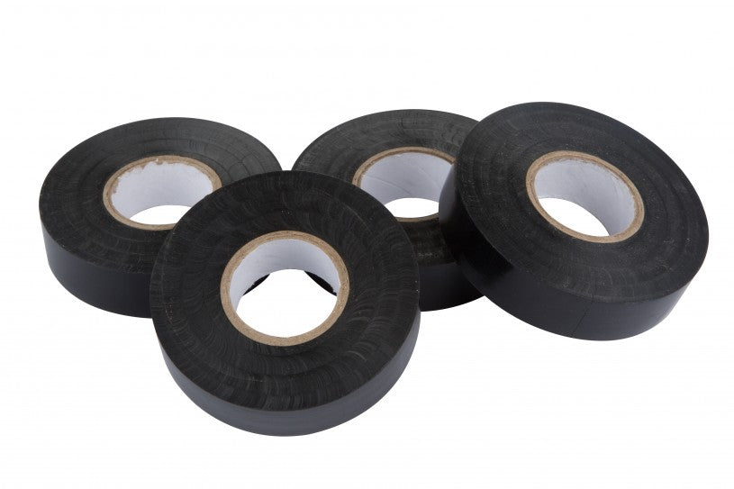 BlueSpot 4 Pack 33m Black Electrical Insulation Tape