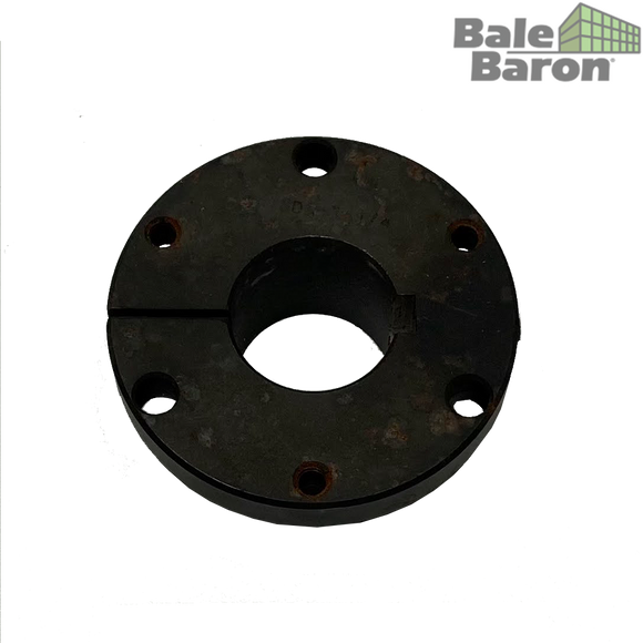38003 - SDS 1 1/4 " Taper Bushing,custom 5/16" keyway, c/w 1/4" lockwashers, 1/4-20 x 1 3/8 bolts