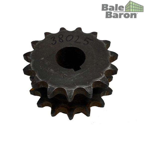 38025 - Sprocket - Double c/w Set-Screws
