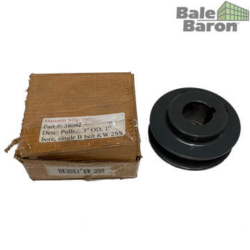 38041 - 3” Pulley B style c/w Set Screw