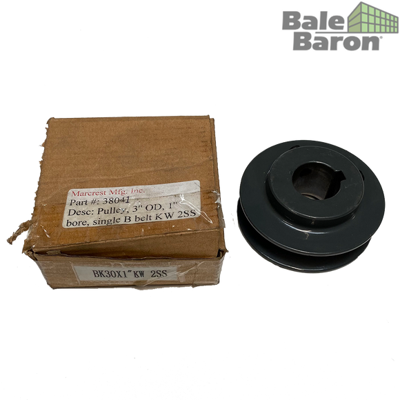 38041 - 3” Pulley B style c/w Set Screw