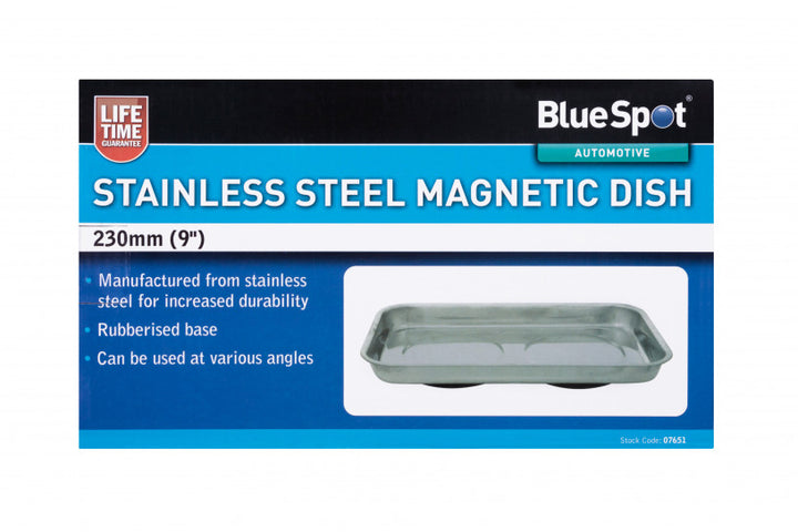 BlueSpot 230mm (9") Stainless Steel Magnetic Dish