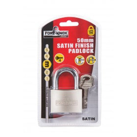 Fort Knox 50mm Satin Finish Padlock