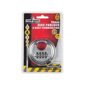 Fort Knox 70mm Combination Discus Padlock
