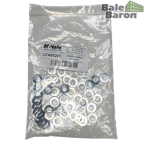 CFA00201 - WASHER FLAT 10MM Z/P