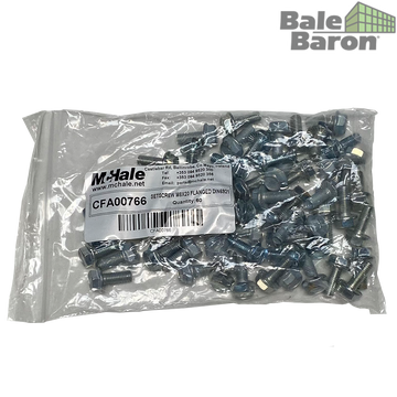 McHale CFA00766 M8 x 20 Flanged Setscrew (DIN 6921) Zinc Plated