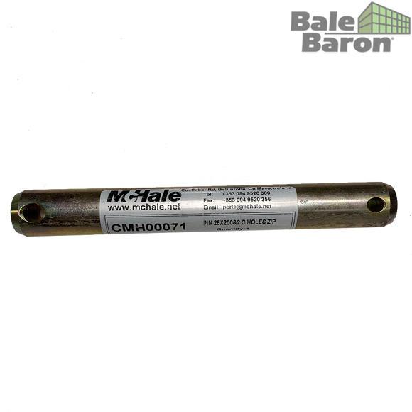 CMH00071 - PIN 25X200 &2 C.HOLES Z/P