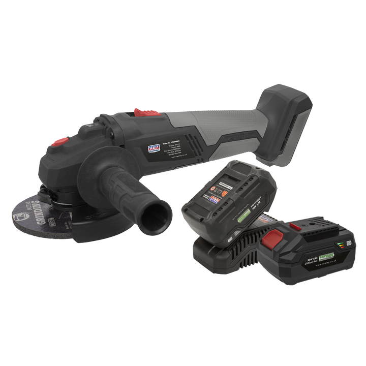 Brushless Angle Grinder Kit 20V SV20 Series - 2 Batteries