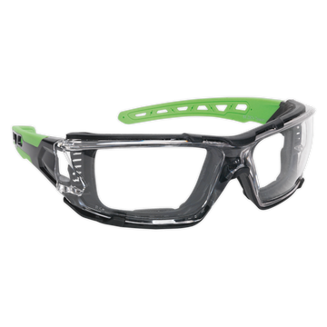 Safety Spectacles with EVA Foam Lining - Clear Lens